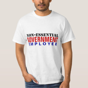 T-shirt Employé de l'État non essentiel