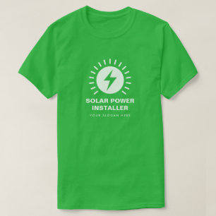 T-shirt Employé de l'installation du panneau d'alimentatio