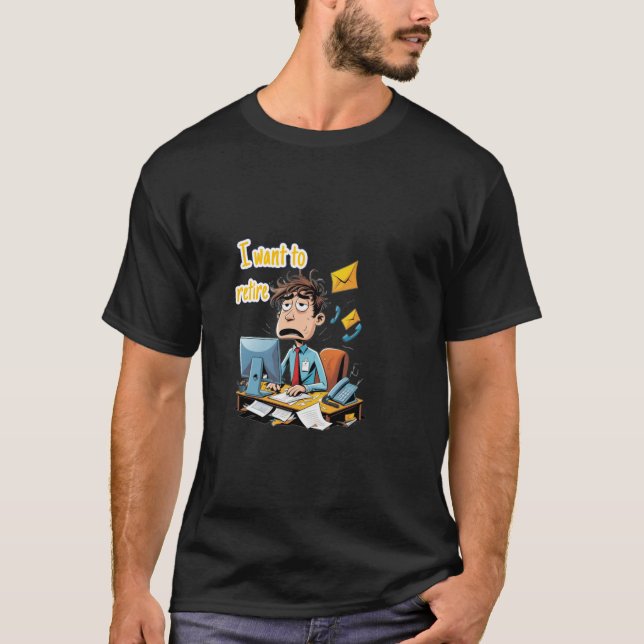 T-shirt Employé de retraite (Devant)