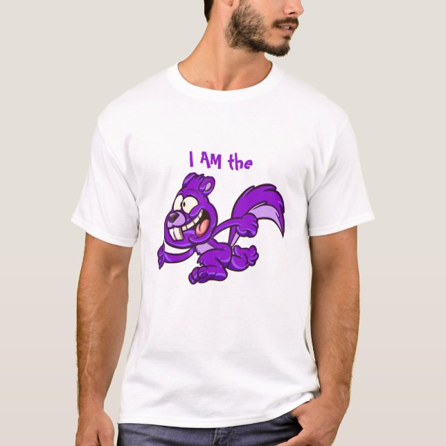 T-shirt Employé drôle - Je SUIS l'écureuil pourpre (Devant)