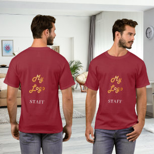 T-shirt Employé du logo commercial rouge