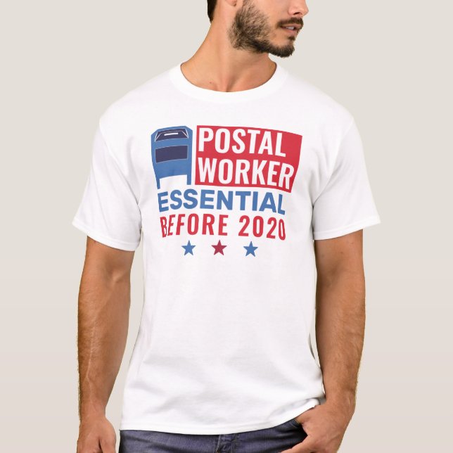 T-shirt Employé essentiel de la poste Patriotic 2020 (Devant)