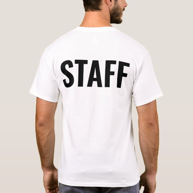 T-shirt Employé Personnalisé Employé Entreprise Travail T- (Dos)
