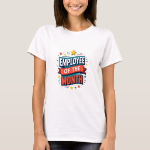 T-shirt Employee of the Month Colorful Graphic Design with