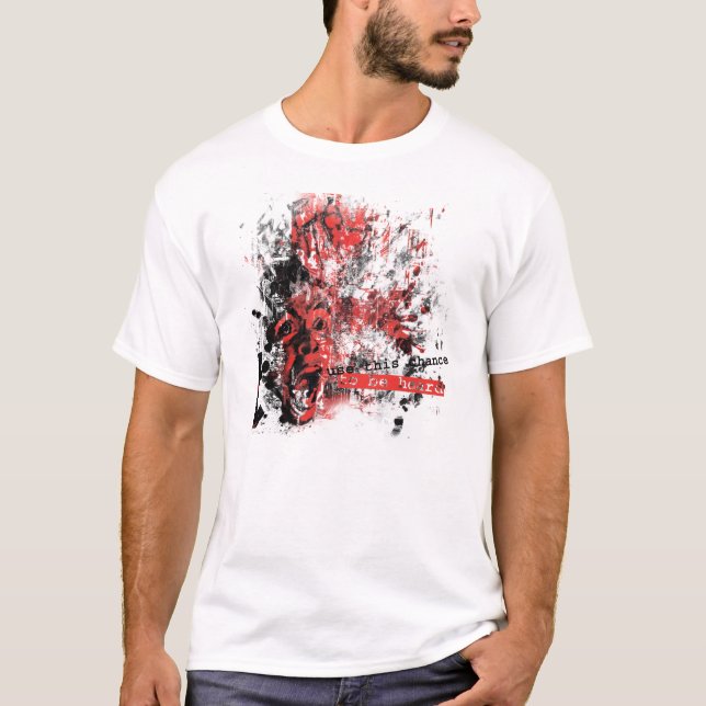 T-shirt employez cette occasion d'être entendu - le (Devant)