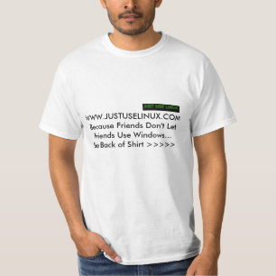 T-shirt Employez juste Linux puisque…