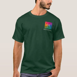 T-shirt Employez votre logo ici Deep Forest Green Hommes
