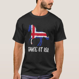 T-shirt Emportez-Le Isi Islandais Horse