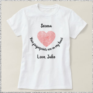 T-shirt Empreinte cardiaque