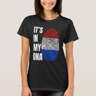T-shirt Empreinte d'ADN Biométrie Hollande Drapeau Pays-Ba