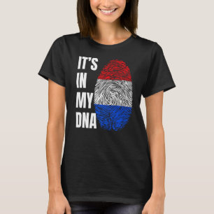 T-shirt Empreinte d'ADN Biométrie Hollande Drapeau Pays-Ba