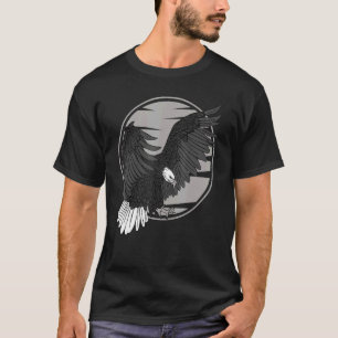 T-shirt Empreinte d'aigle à tête blanche Oiseau patriotiqu