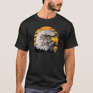 T-shirt Empreinte d'aigle à tête blanche Oiseau patriotiqu