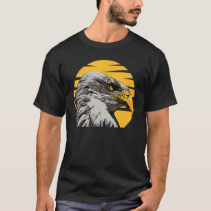 T-shirt Empreinte d'aigle à tête blanche Oiseau patriotiqu