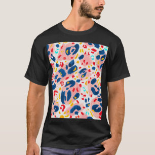 T-shirt Empreinte de léopard : aquarelle peinte à la main.