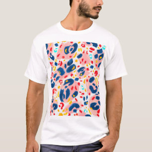 T-shirt Empreinte de léopard : aquarelle peinte à la main.