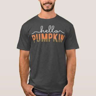 T-shirt Empreinte de léopard d'automne mignon Automne Bonj