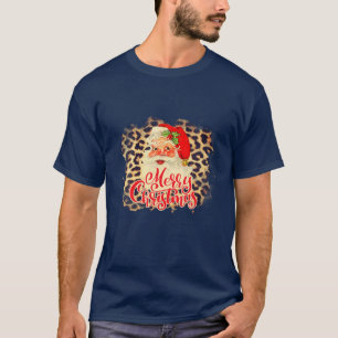 T-shirt Empreinte de léopard Vintage Les années 70 Père No