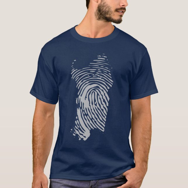 T-shirt Empreinte de l'île de Sardaigne (Devant)
