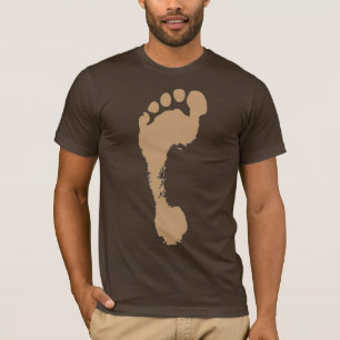 T-shirt Empreinte de pas dans le brun