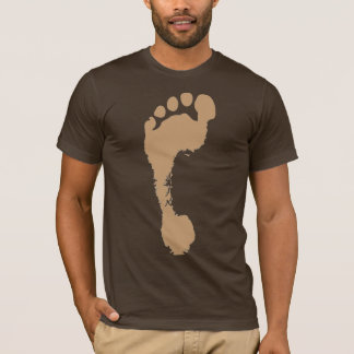 T-shirt Empreinte de pas dans le brun