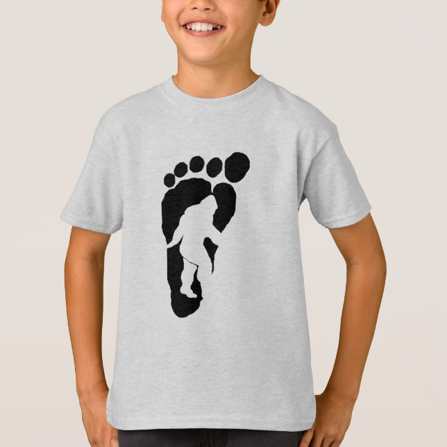 T-shirt Empreinte de pas de Bigfoot (Devant)