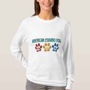 T-shirt Empreinte de patte AMÉRICAIN de MAMAN de CHIEN