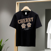 T-shirt Empreinte de patte cerise - Aiguille pour 