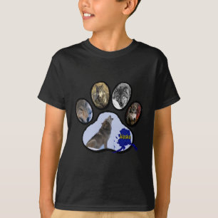 T-shirt Empreinte de patte d'Alaska de loup