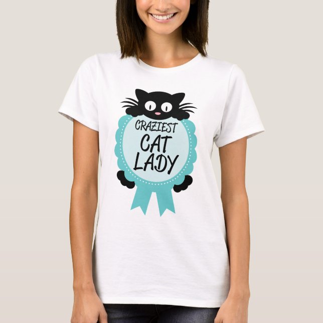 T-shirt Empreinte de patte fol de Madame Craziest Award de (Devant)