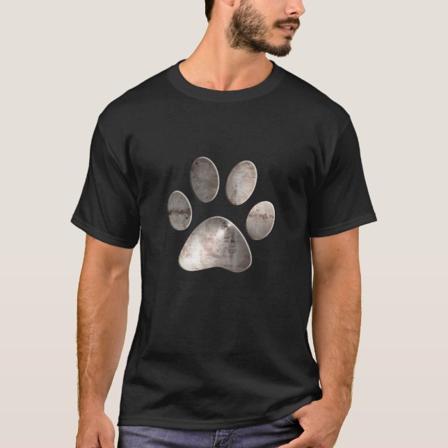 T-shirt Empreinte de patte grunge (Devant)