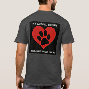T-SHIRT EMPREINTE DE PATTE PERSONNALISÉ DE LOGO