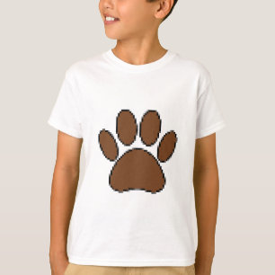 T-shirt Empreinte de patte Pixel Dog