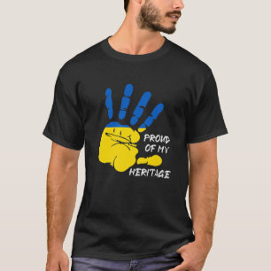 T-shirt Empreinte du drapeau ukrainien Ukraine