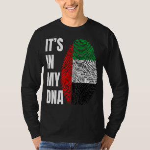 T-shirt Empreinte génétique Biométrie Drapeau Arabe Émirat