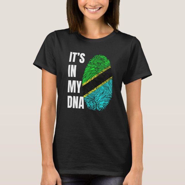 T-shirt Empreinte génétique Biométrie Indicateur Tanzanie (Devant)