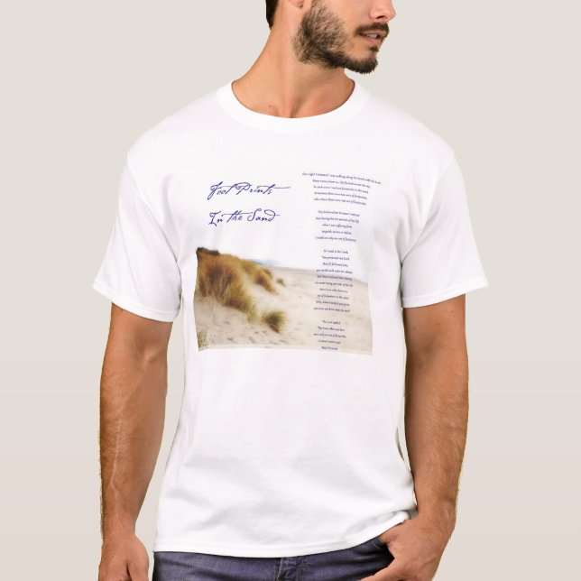 T-shirt empreintes dans le sable (Devant)