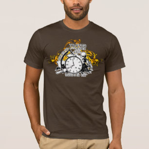 T-shirt Emprisonné dans la conception ambre d'art de