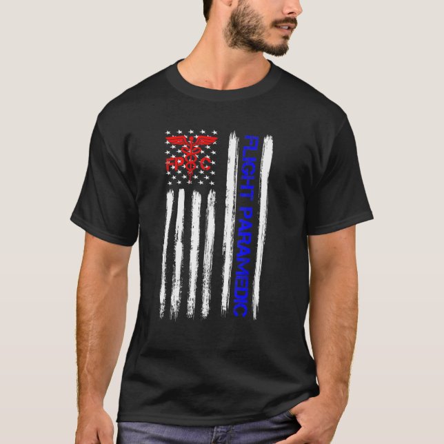 T-shirt Ems Emt Infirmière Paramedic Us American F (Devant)