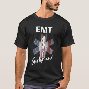 T-shirt Emt Girami Chemise Américaine Drapeau Usa Emt Girl