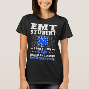 T-shirt EMT Student Future EMT en cours EMT School