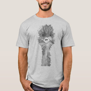 T-shirt Emu Birds Amusant Humour Ostrich Emo Animal gris