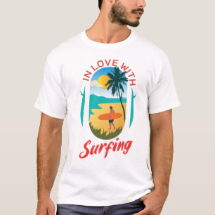 T-shirt En amour avec le surf