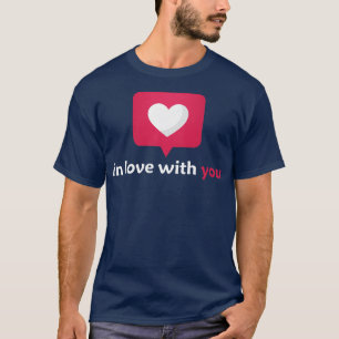 T-shirt en amour avec vous hommes et femmes belle annivers