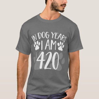 T-shirt En Années De Chien Je Suis