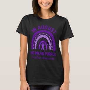 T-shirt En Août Nous Portons Violet Arc-En-Ciel Overdose
