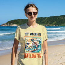 En attente d'Halloween Surfing Skeleton