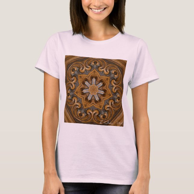 T-shirt en bois de conception (Devant)