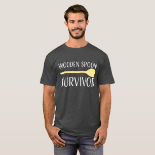 T-shirt en bois de survivant de cuillère
