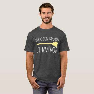 T-shirt en bois de survivant de cuillère
